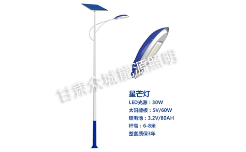 同德太阳能路灯核心技术参数解读